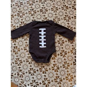 Carter's Football‎ Design Long Sleeve Baby Bodysuit Sports Theme Outfit Sz  3M
